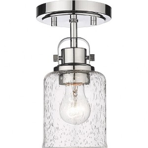 Z-Lite Kinsley 1 - Light Semi-Flush Mount in  Chrome - 1 of 4