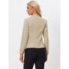 Allegra K Women's Long Sleeve Button Down Office Work Blazers - 3 of 4