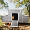 ORRD Large Wooden Chicken Coop with Dual Nesting Boxes, Outdoor Poultry Hen House Cage for Backyard Farm Use - 2 of 4