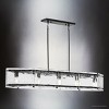 Urban Ambiance Luxury Mediterranean Indoor Chandelier,  8''H x 14-1/4"W x 51-1/4''D,  Matte Black Finish, UHP5072 - 3 of 4