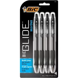 BIC Velocity Retractable Ballpoint Pens Bold Point Black Ink 859025