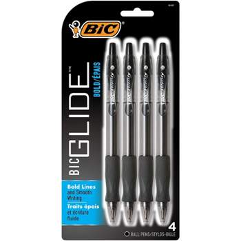 BIC Velocity Retractable Ballpoint Pens Bold Point Black Ink 859025