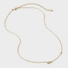 14K Gold Dipped Cubic Zirconia Initial Necklace - A New Day™ - 3 of 4