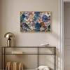 Art Remedy Jewel Flowers Colorful buterfly and flowers wall art Framed - 2 of 4