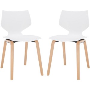 Darnel Molded Plastic Dining Chair (Set of 2) - SFV6903 - Safavieh Couture - 1 of 4