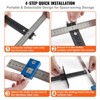 VEVOR Cabinet Hardware Jig, Aluminum Alloy and Stainless Steel Cabinet Handle Jig with Center Punch, Adjustable Cabinet Hardware Template - 4 of 4