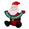 SEVOBAL Inflatable Holiday Decorations 5.8FT Christmas Inflatable Decoration Inflatable Santa Claus for Holiday Yard Decor, Multi, 55.1"*39.4"*68.9" - 2 of 4