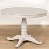 5-Piece Modern Dining Table Set, Round Table and 4 Solid Wood Chairs for Kitchen and Dining Room, Space-Saving Set - 4 of 4