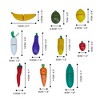 Teamson Kids Little Chef Frankfurt 21-Piece Produce Shopping Bag Set with Pretend Fruit and Vegetables, Multi - 4 of 4