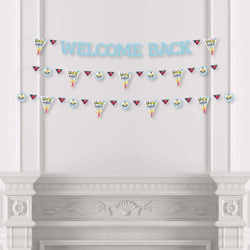 Big Dot of Happiness Back to School - First Day of School Classroom Letter Banner Decoration - 36 Banner Cutouts and Welcome Back Banner Letters, 3 of 8