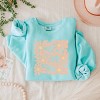 Simply Sage Market Sunny Days Ahead Daisies Lightweight Garment Dyed Sweatshirt - 3 of 4