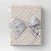 30” 25 sq ft Christmas Roll Wrap Blush/White/Gold Diagonal Stripes - Wondershop™ - 2 of 3
