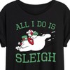 Women's - Frosty The Snowman - Christmas Oversized Graphic T-Shirt - 2 of 4