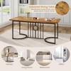 Resenkos Kitchen Table, Dining Table,71 Inch Large Dining Table for 6-8 People Rectangular Wood Kitchen Table-Rustic Brown - 3 of 4