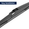Unique Bargains Car Rear Windshield Wiper Blade Arm Set for Hyundai Santa Fe 06-12 Black 14 Inches - 3 of 4