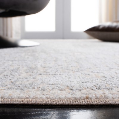 Handmade Gray Viscose Synthetic Runner Rug 2'6"x4'0"