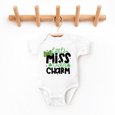 The Juniper Shop Little Miss Lucky Charm Baby Bodysuit