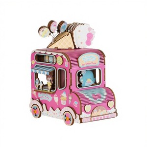 DIY 3D - Hello Kitty and Friends Ice Cream Truck Music Box 158pcs - 1 of 4