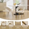 CAVINAS Modern Velvet Dining Chair with Gold Metal Legs, Dining Room Chair with Ergonomic Backrest - 4 of 4