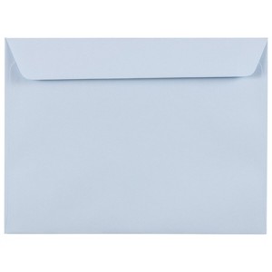 JAM Paper 9 x 12 Booklet Envelopes Baby Blue 50/Pack (21515987i) 21515987I - 1 of 4