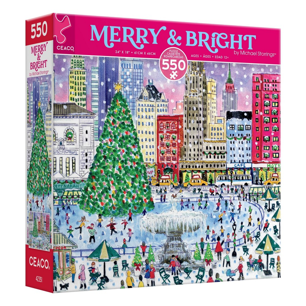 UPC 021081241137 product image for Ceaco Merry & Bright: Christmas in the Park Jigsaw Puzzle - 550pc | upcitemdb.com