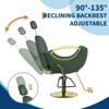 360° Swivel Barber Chair, Reclining Barber Salon Chair with Heavy Duty Hydraulic Pump - 4 of 4