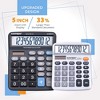 CATIGA 8-Digit & 12-Digit Desktop Calculator, Large LCD, Sensitive Buttons, Dual Solar Power, Standard Function for Office, Home, School - 2 of 4