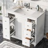 36" Modern Bathroom Vanity with Single Sink , 4 Drawers and 1 Cabinet Door - 3 of 4