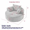 Sapphtopaz Sleeper Sofa with Upholstered Cloud Couches for Living Room with Pillows Modern Lounge Couch Bed for Apartment,Bedroom - 2 of 4