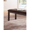 Vynxaria Contemporary Solid Wood Dining Bench (48")  Walnut and Ash Brown Finish, Upholstered Cushion Seat, Unique Texture - 4 of 4