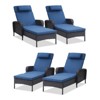 POCASSY Outdoor Chaise Lounge Chair Patio Recliner with Cushion, Adjustable Backrest Outdoor Recliner with All Weather Wicker and Olefin Cushion Cover - 4 of 4