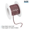 Unique Bargains DIY Bag Clothing Decoration Crystal Rhinestone Sew on Close Claw Chain Trim - 2 of 4