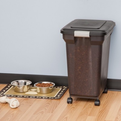 Large Clear Plastic Airtight Pet Food Storage Container