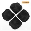 Unique Bargains Faux Silk Artificial Flower Rose Petals for Wedding Decoration 2x2 Inch 3200 Pcs Black - 3 of 3
