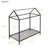 Twin Size House Bed Frame, Kids Bed Frame Metal Platform Bed Floor Bed for Kids Boys Girls No Box Spring Needed - 2 of 4