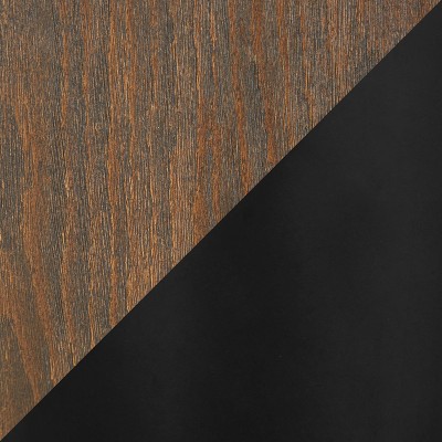 Riley Dark Brown Metal Spindle-Back Arm Chair Set