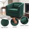 28.4'' Chenille Fabric Swivel Wide Upholstered Barrel Accent Chair with Wood Base, 360¡ã Swivel, Thick Cushion and Easy Assembly - 3 of 4