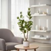 3FT Artificial Camellia Tree with White Flowers, Faux Plant in Pot for Home Office Decor - 3 of 4