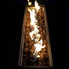 Steel Propane/Natural Gas Outdoor Fire Pit Table with Lid - 3 of 4