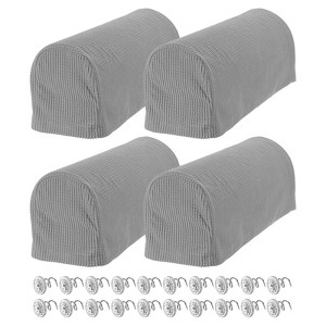Unique Bargains Stretchy Anti-Slip Sofa Couch Armchair Covers with Pins 4 Pcs - 1 of 4