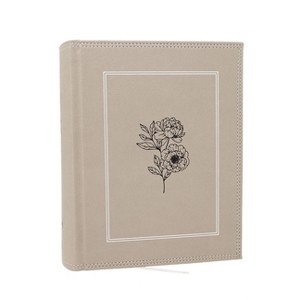 Nkjv, Journal the Word Bible, Large Print: Reflect, Journal or Create Art Next to Your Favorite Verses (Stone Leathersoft Over Board, Red Letter) - 1 of 1