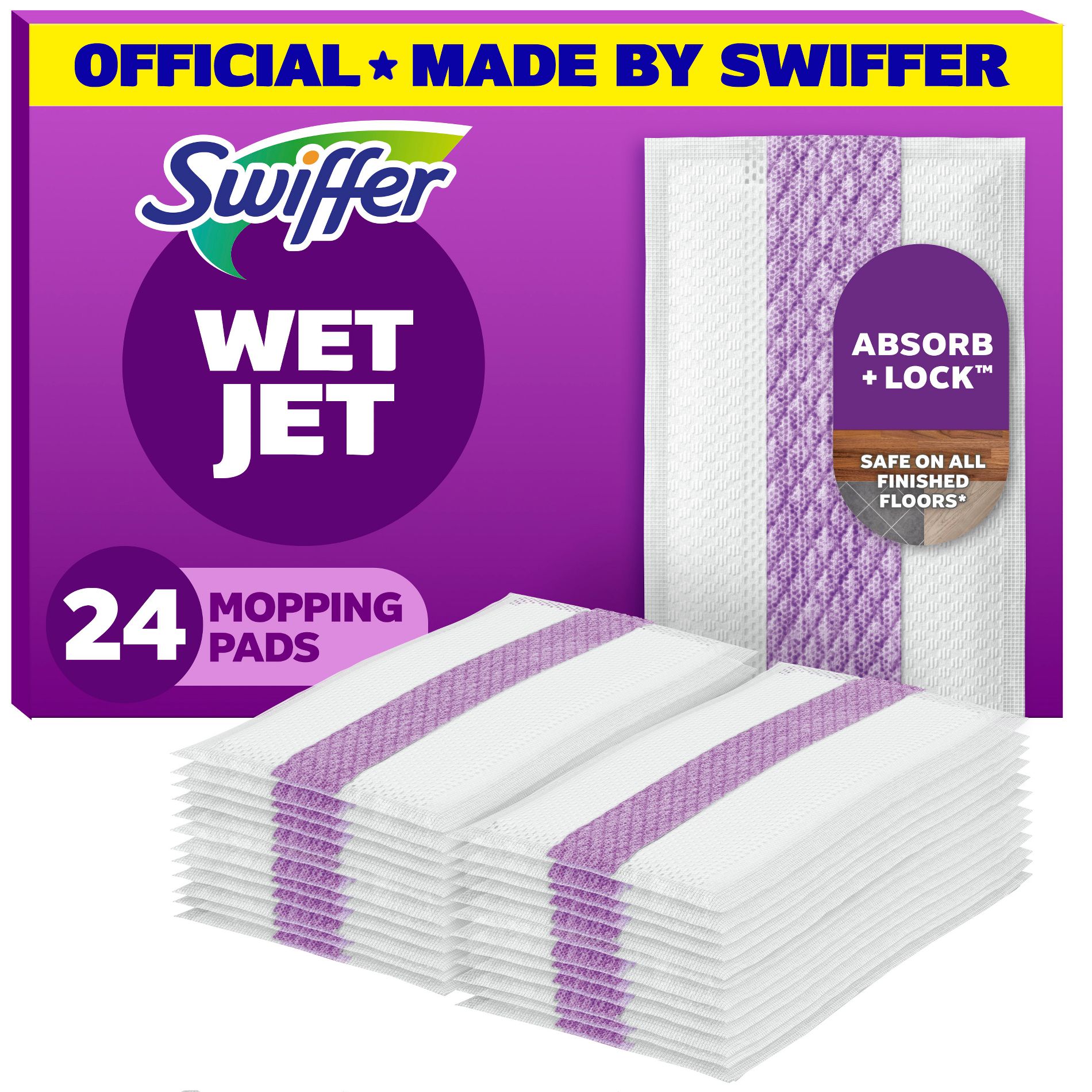 Swiffer WetJet Multi-Surface Floor Cleaner Spray Moping Pads Refill - Unscented - 24ct