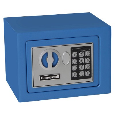  0.17 Cu. Ft. Steel Security Safe - Blue 