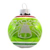 Christopher Radko 2.0 Inch Vintage Flocked Ornament Set Patterns Glitter Scenes Tree Ornament Sets - 4 of 4