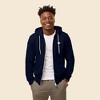 Dalix Cappuccino Embroidered Zip Hoodie Fleece Long Sleeve Pocket Warm Soft Mens - 3 of 4