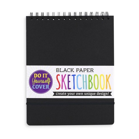 1pc Black Cardboard Inner Page Notebook, Multipurpose Student Doodle  Sketchbook