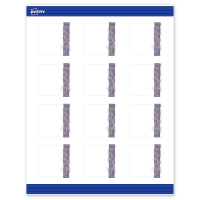 Avery Square Business Cards, Floral Design, 2" x 2", 120ct