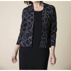 Women's Core Travel Knit Shirred Back Open Front Jacket - habitat - 1 of 3