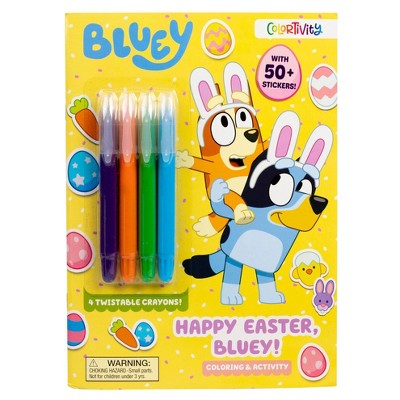 Bluey Colortivity: Happy Easter, Bluey! - (Color & Activity with Twistable Crayons) by  Editors of Studio Fun International (Paperback)