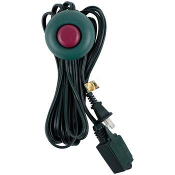 New Christmas Tree LED Power Cord Foot Switch Lights Mode Control 1/2in  Plug 6Ft